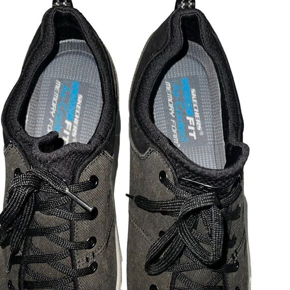 Sketchers Alven-Ravago Men’s Sneakers Black Size 14 Air Cooled Memory - Picture 5 of 7